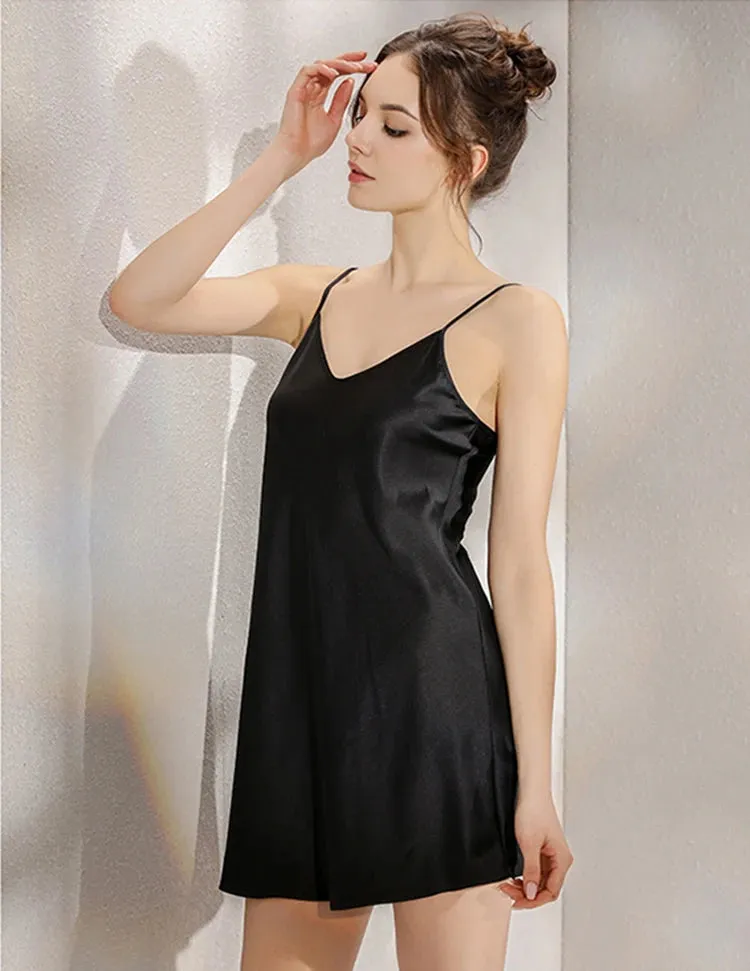 100% Natural Silk Slip Noisette Nightgown Women
