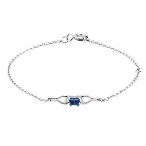 10K Yellow February Birthstone Bracelet