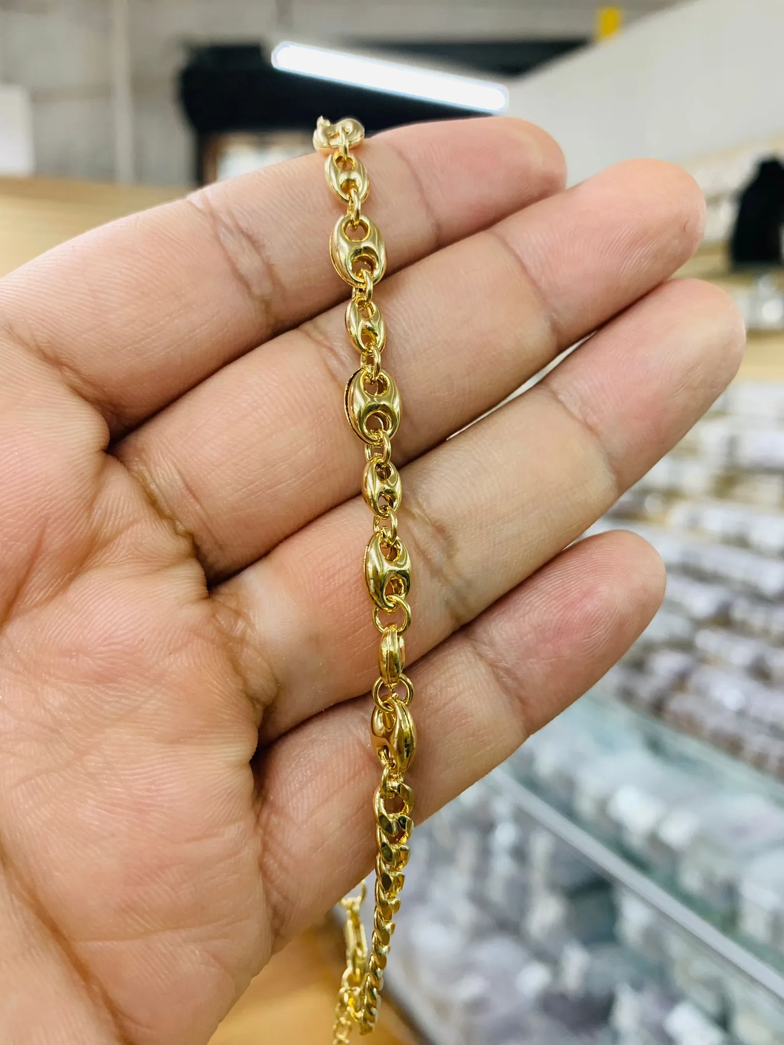 10" Mariner Link Chain Anklet Bracelet for Womens Ladies Girls in Gold Filled Bracelet for Foot Everyday Bracelet Gold Anklet Pulsera de Pie