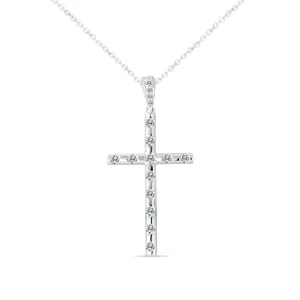 14K PENDANT DIAMOND CROSS (102DP2136-50-CR)