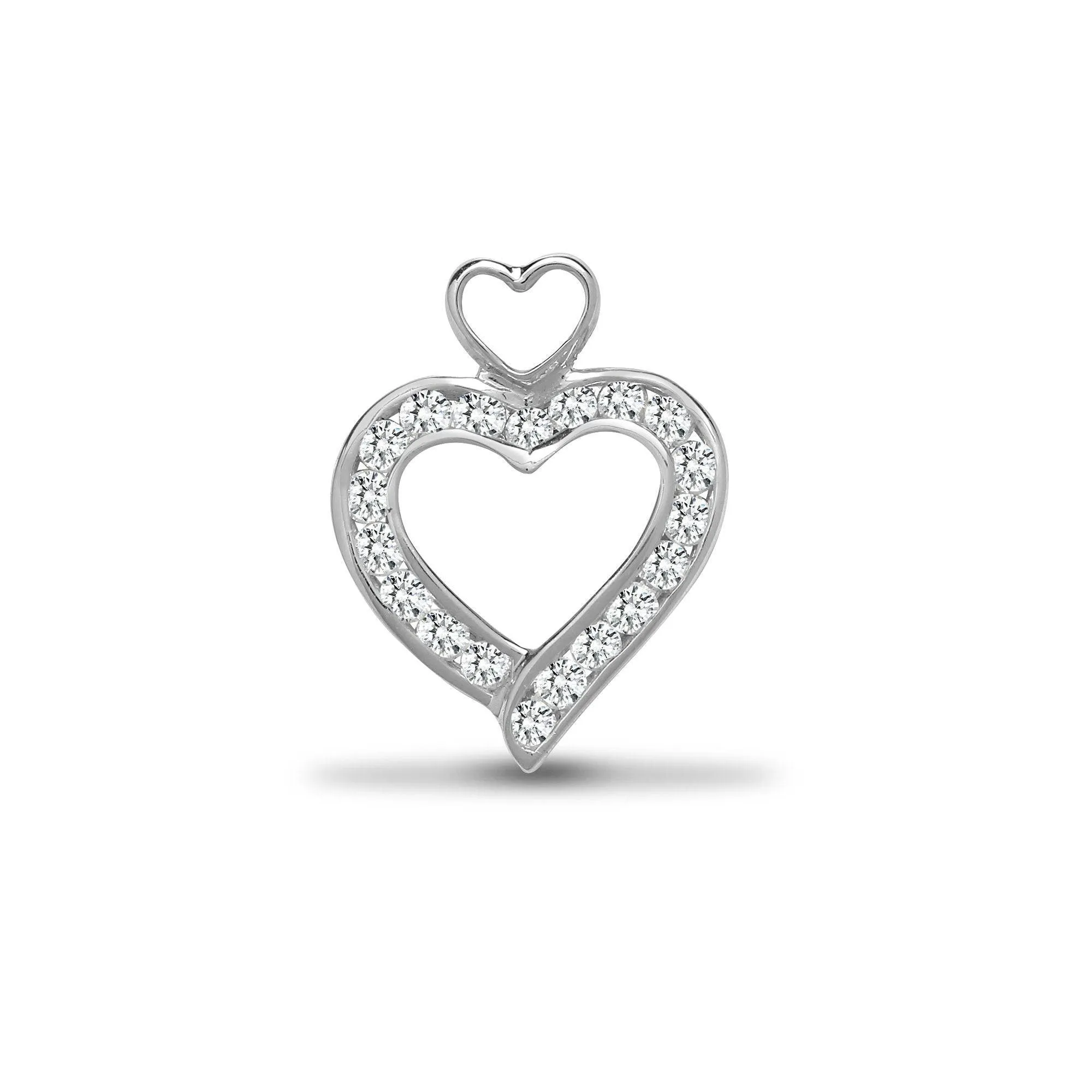 18ct White Gold Diamond Pendant