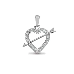 18ct White Gold Diamond Pendant