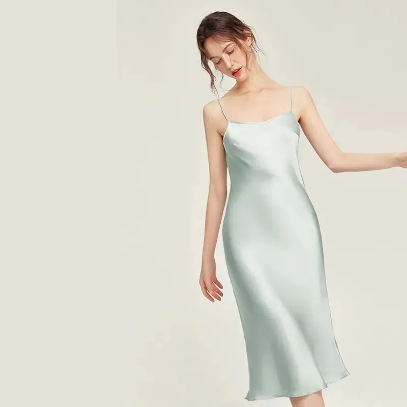 19MM Mulberry Silk - Elegant Sling Nightdress