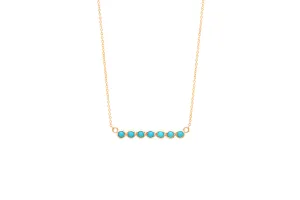 7 Turquoise Bar Necklace