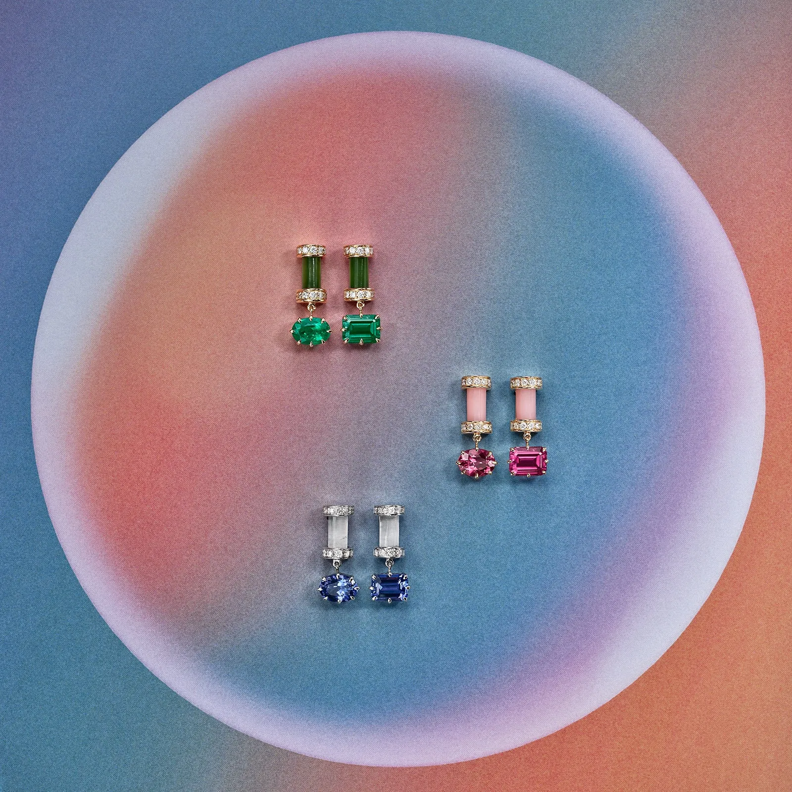 80 Years Marina Earrings - Emerald