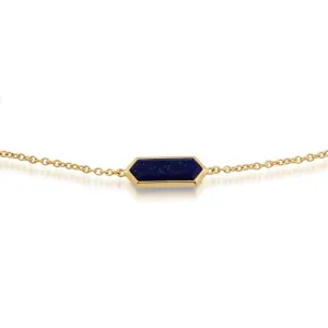 925er Sterlingsilber Lapislazuli 7zoll Armband