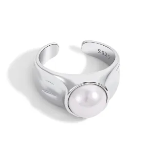 9mm Large Freshwater Pearl Dome Ring