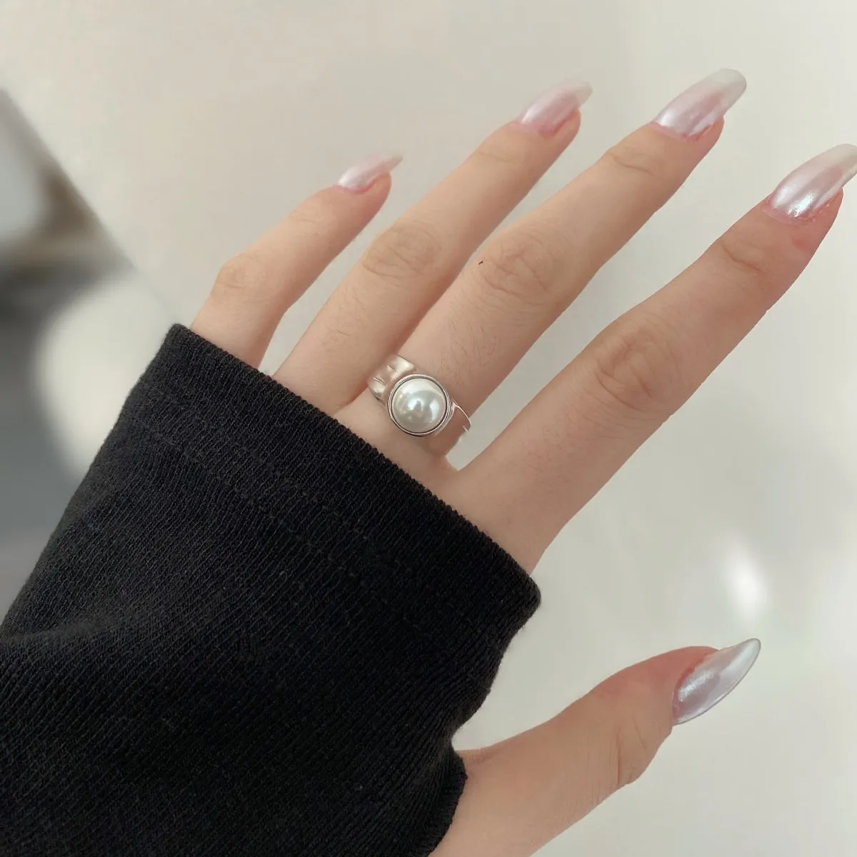 9mm Large Freshwater Pearl Dome Ring