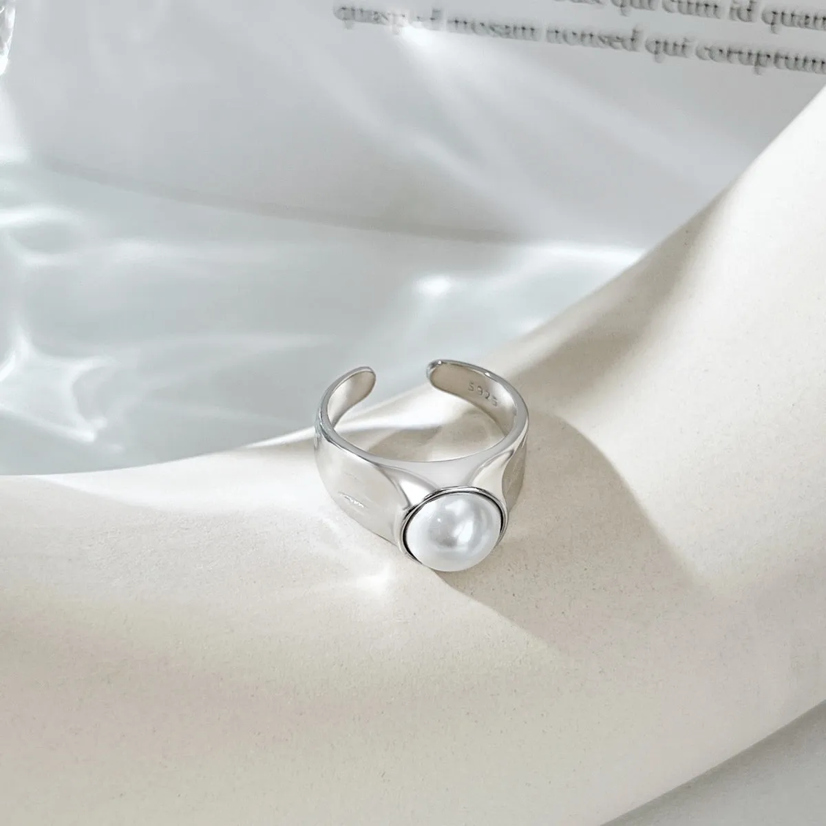 9mm Large Freshwater Pearl Dome Ring