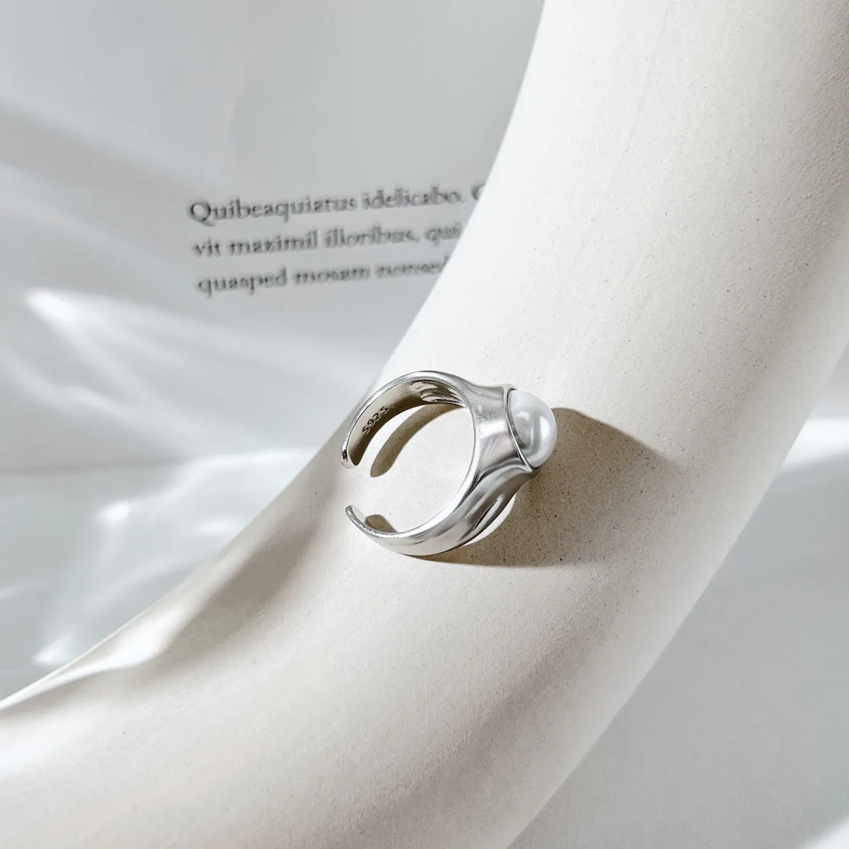 9mm Large Freshwater Pearl Dome Ring