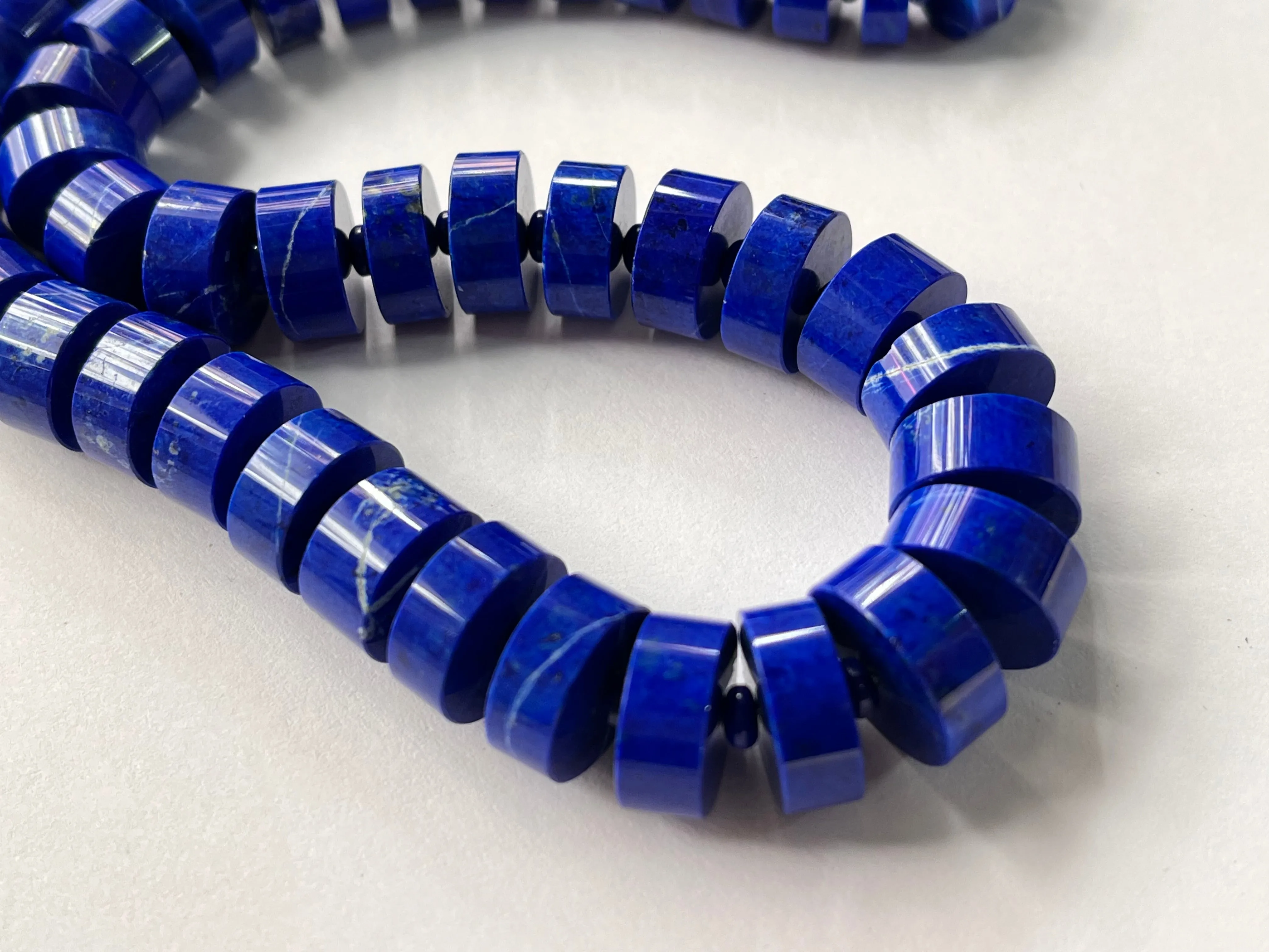 AAA Lapis Lazuli Smooth tyre shape beads