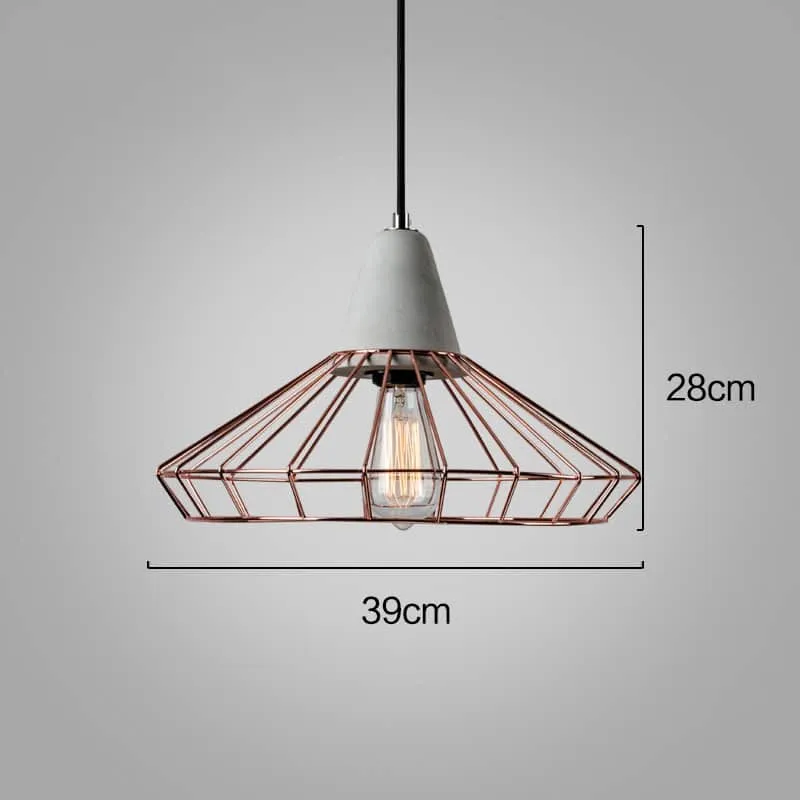 Aage Iron Art Cement Pendant Lamp