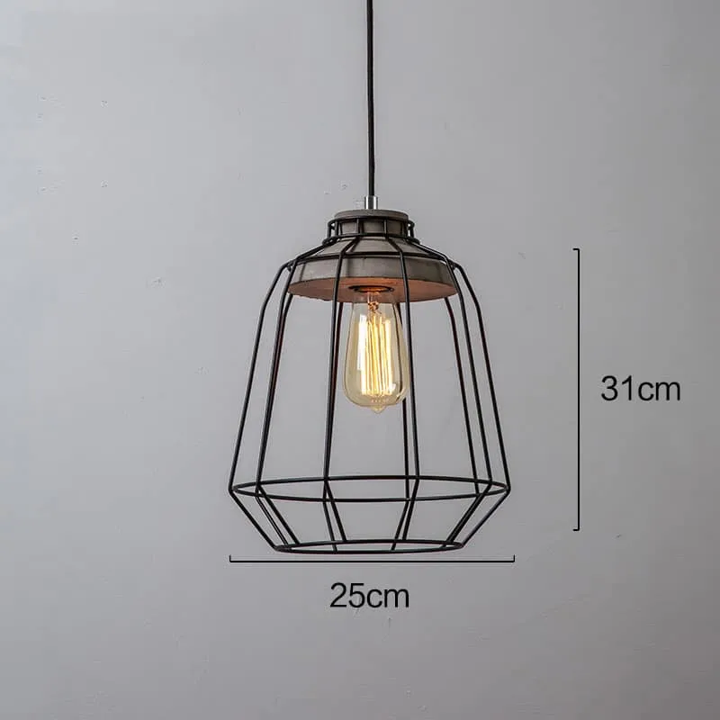 Aage Iron Art Cement Pendant Lamp