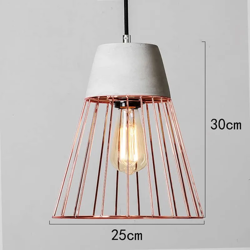 Aage Iron Art Cement Pendant Lamp