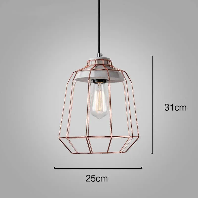 Aage Iron Art Cement Pendant Lamp