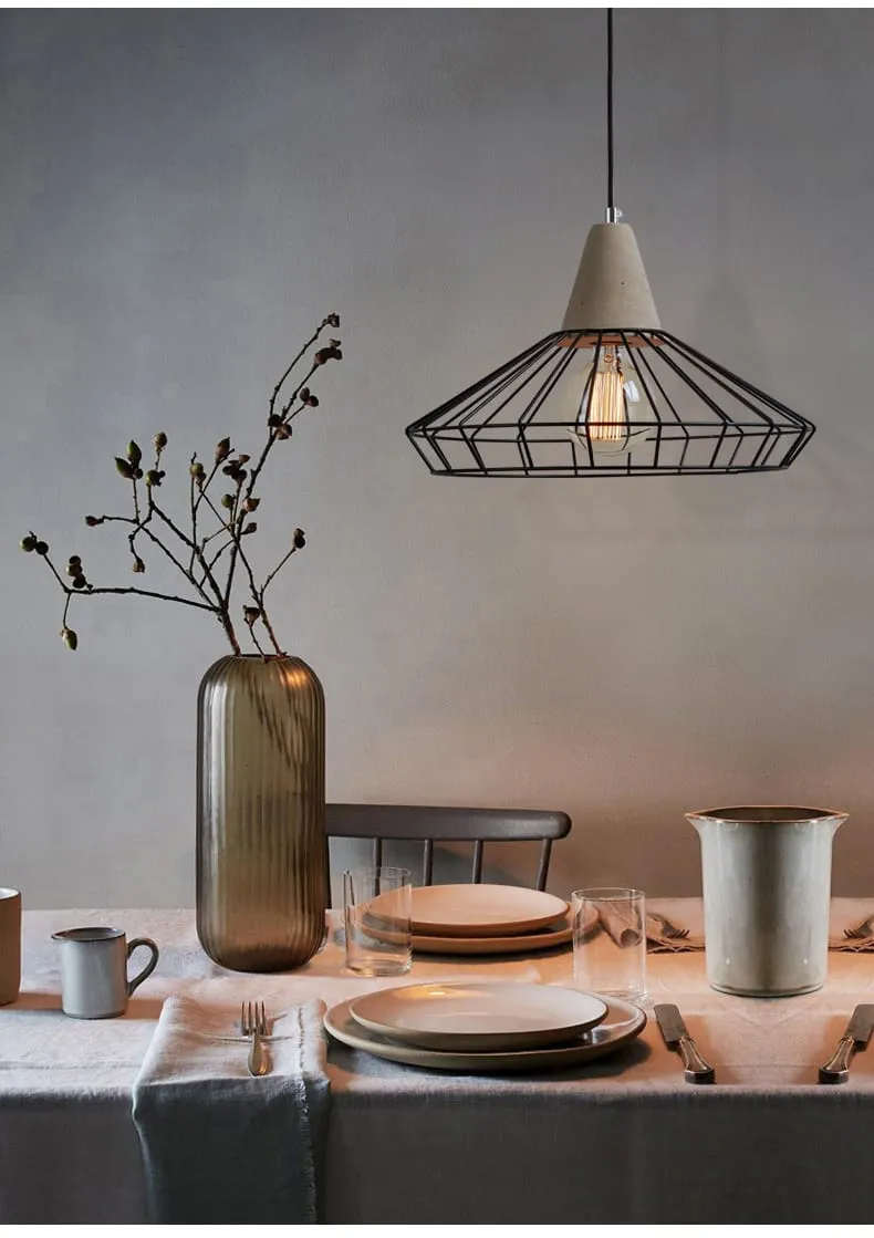 Aage Iron Art Cement Pendant Lamp