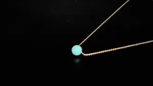 Amazonite Floating Necklace - Fidget Necklace