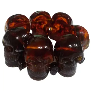 Amber Skull Bracelet