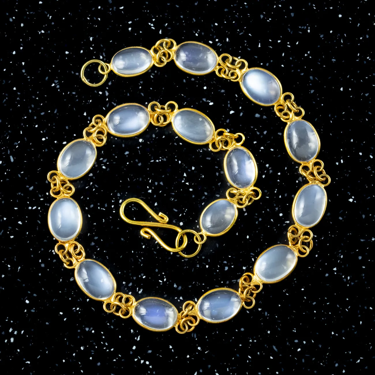 Antique Victorian Moonstone Bracelet 18ct Gold 12ct Total