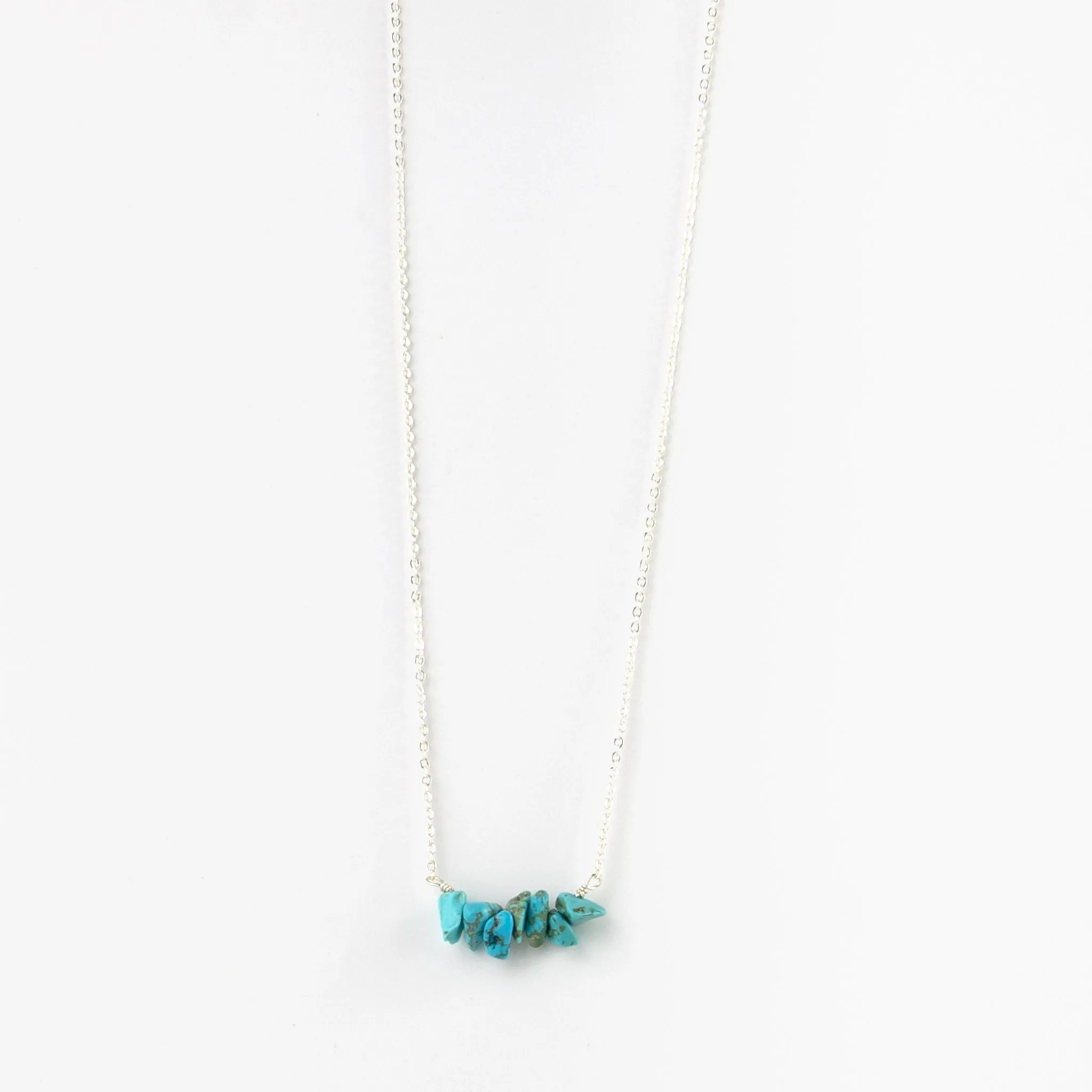 Asri Turquoise & Wood Necklace Set