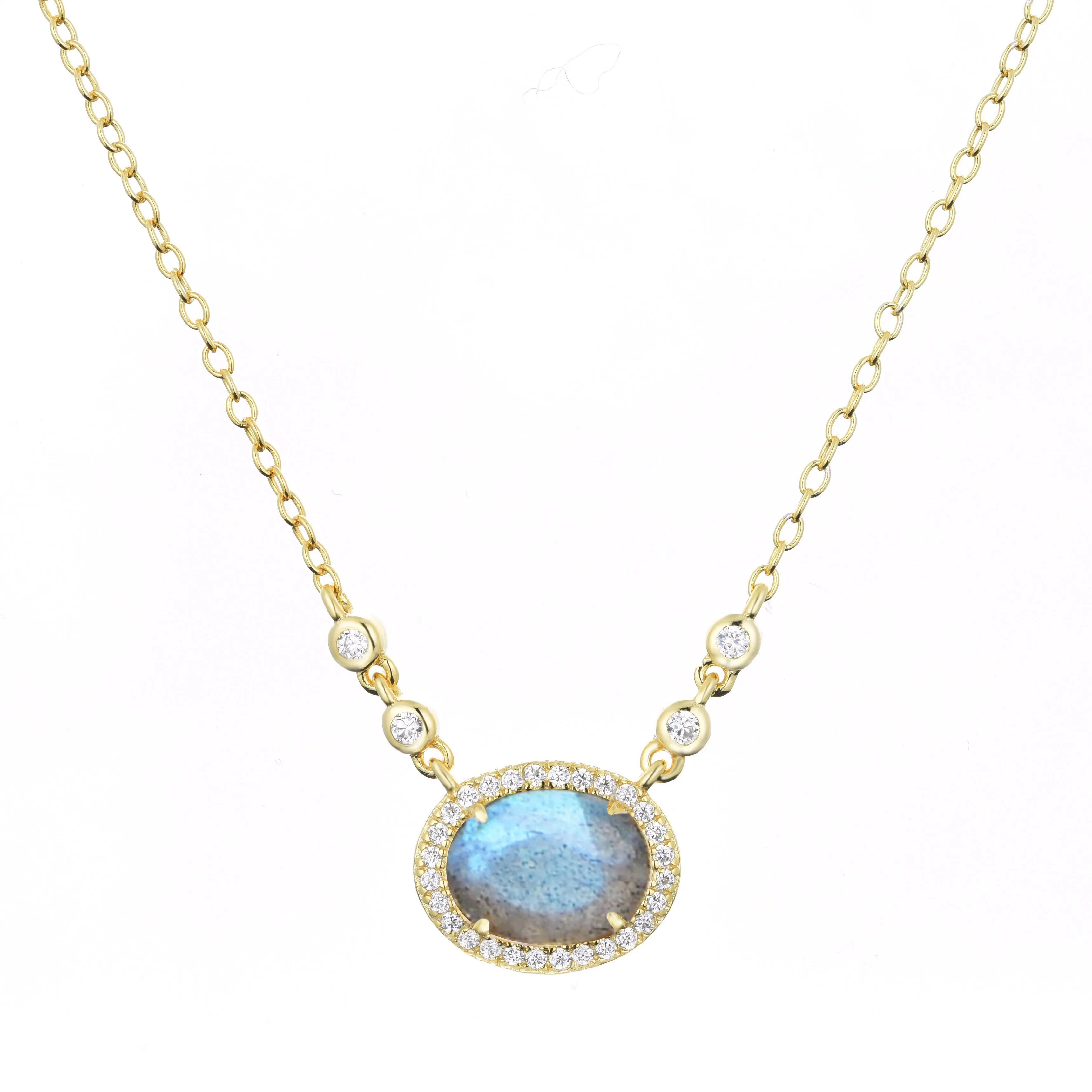 Aura Tourmaline Gemstone Necklace