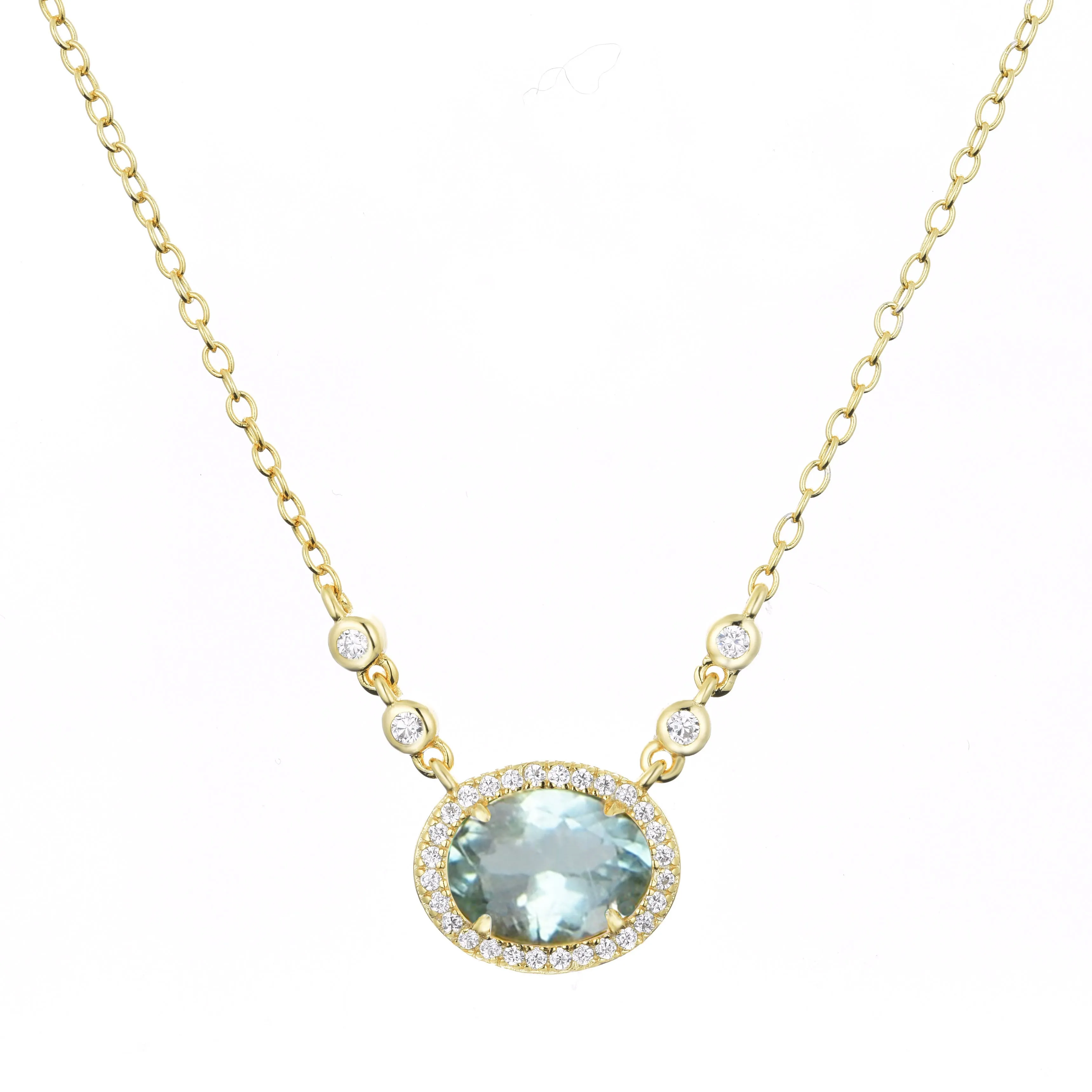 Aura Tourmaline Gemstone Necklace