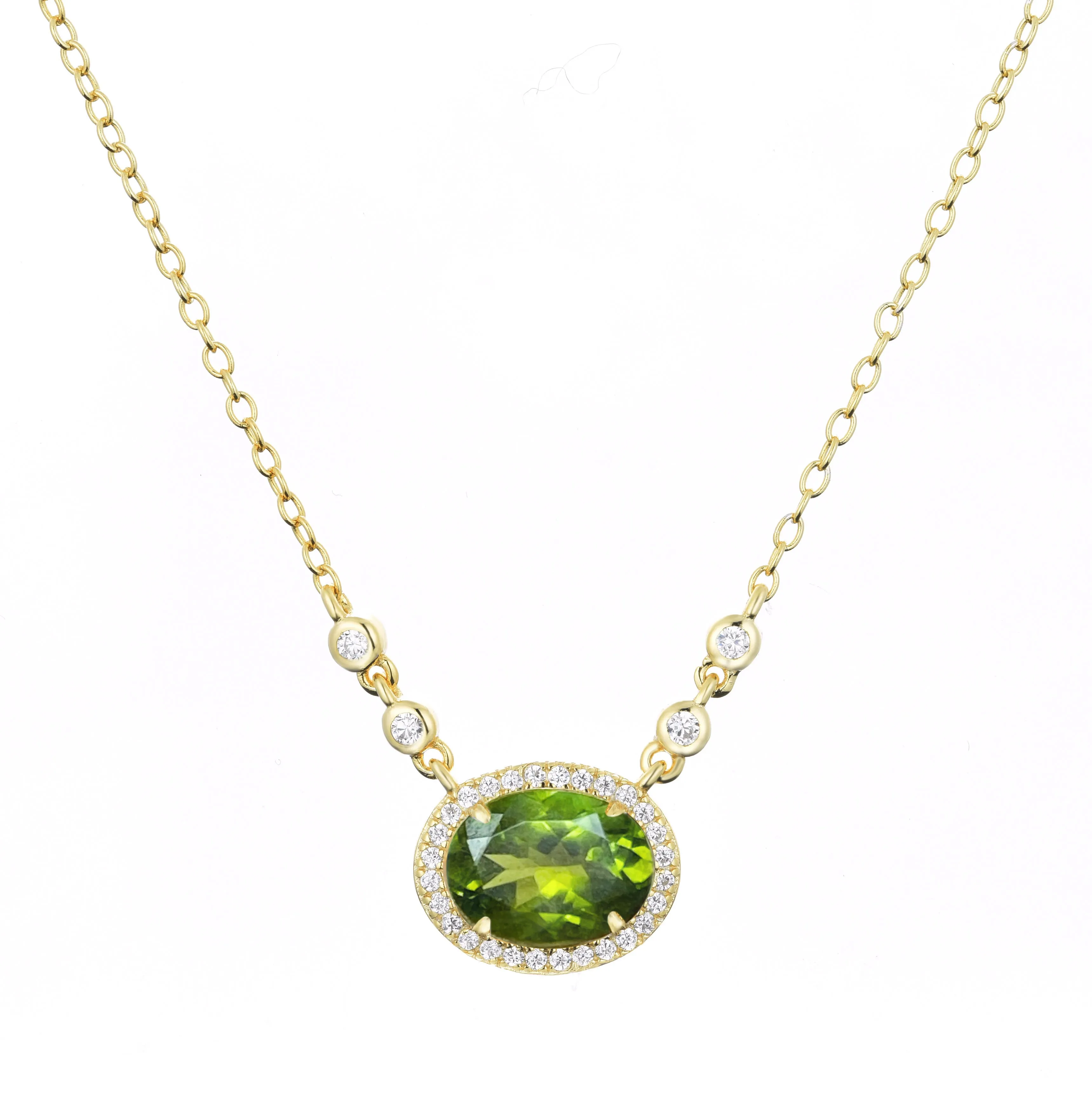 Aura Tourmaline Gemstone Necklace