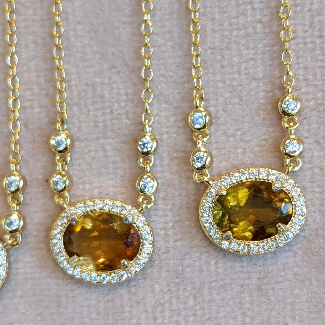 Aura Tourmaline Gemstone Necklace