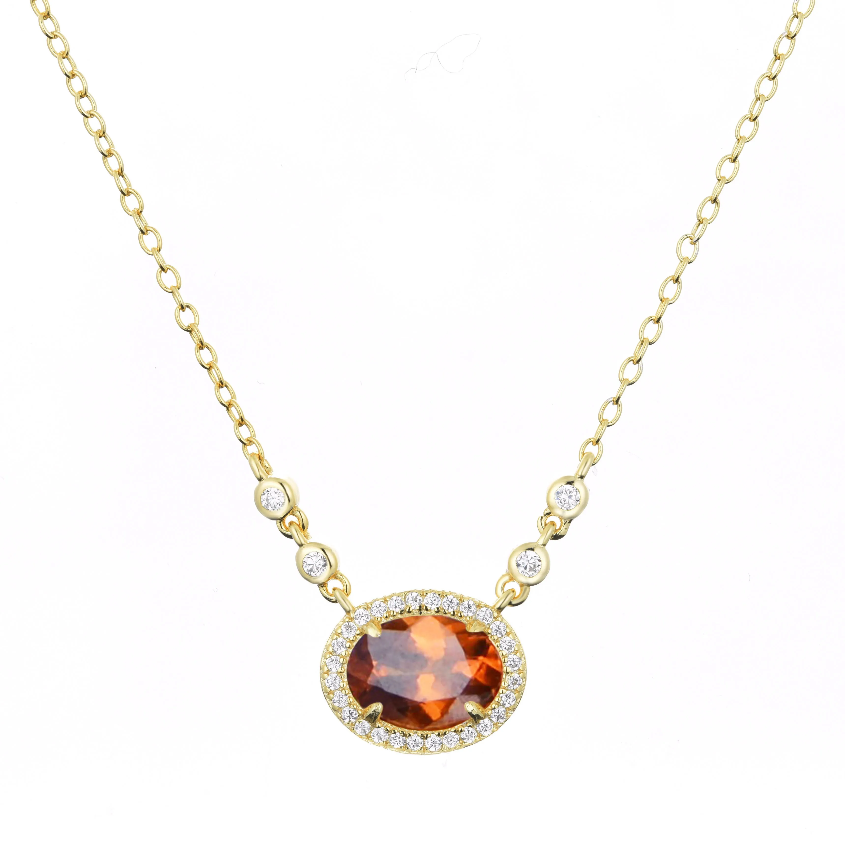 Aura Tourmaline Gemstone Necklace