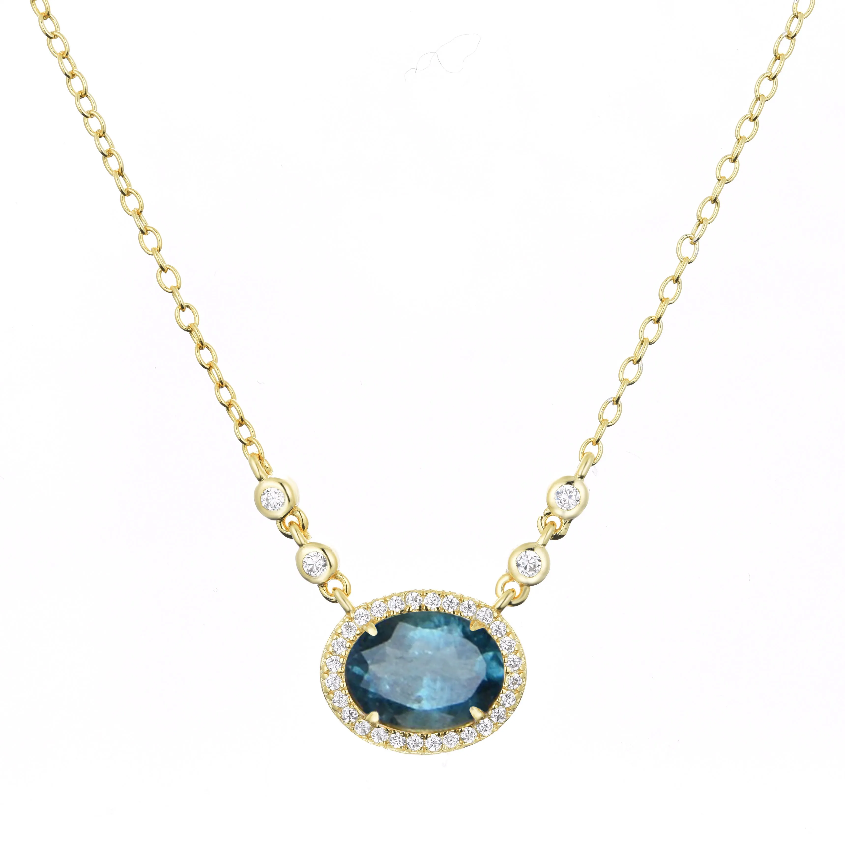 Aura Tourmaline Gemstone Necklace