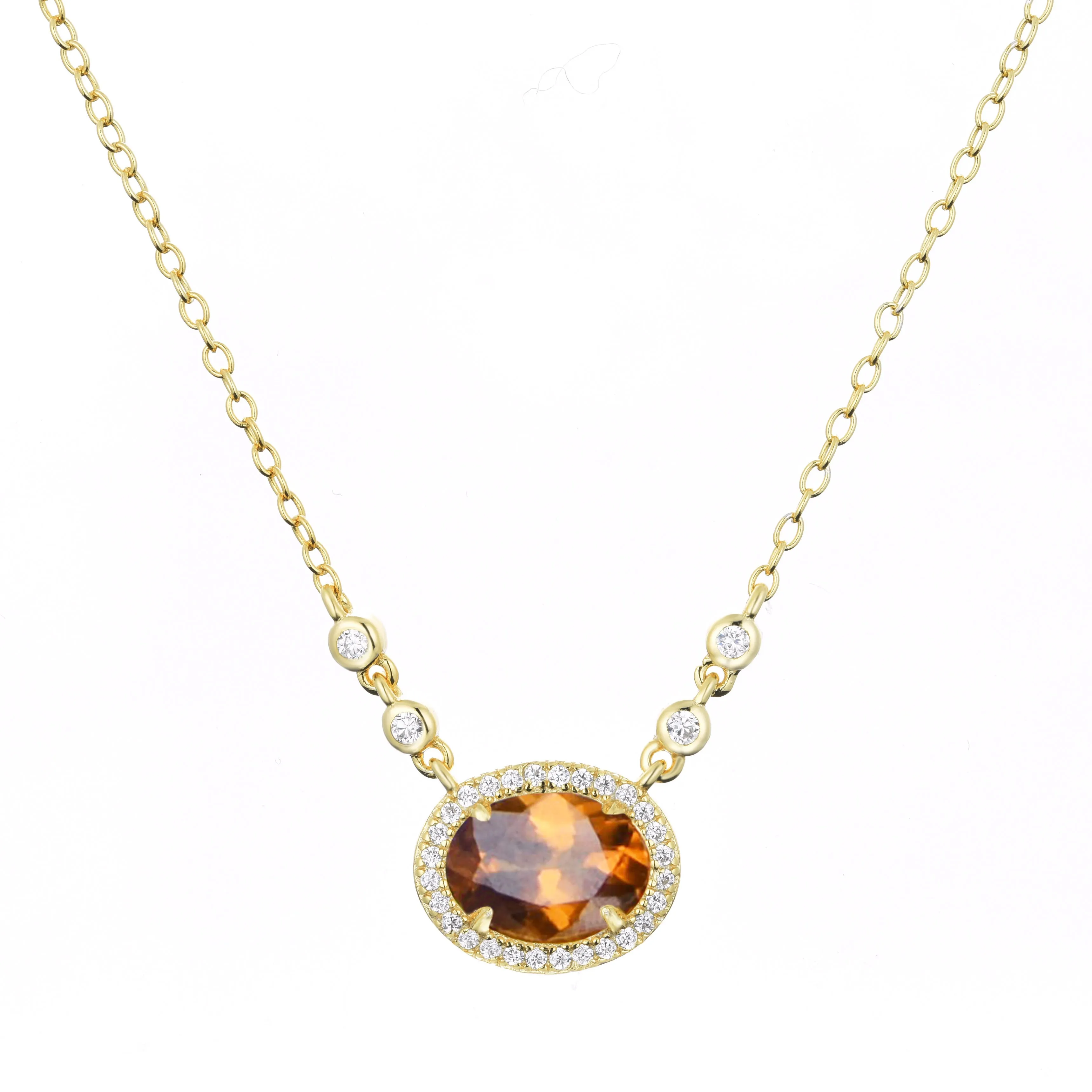 Aura Tourmaline Gemstone Necklace