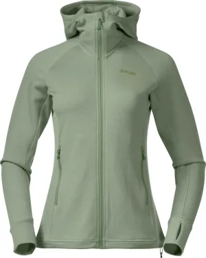 Bergans Women&#x27;s Ulstein Wool Hood Jacket Jade Green | Buy Bergans Women&#x27;s Ulstein Wool Hood Jacket Jade Green here | Outnorth