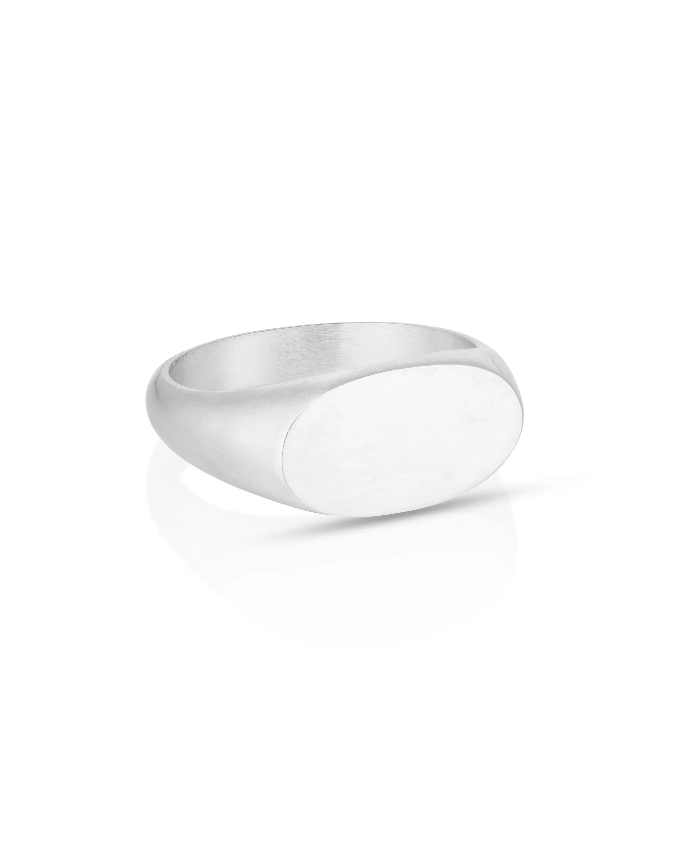 Brushed Signet Ring