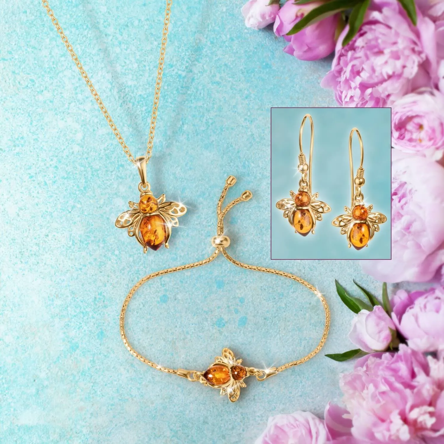 Busy Bee Amber Bracelet
