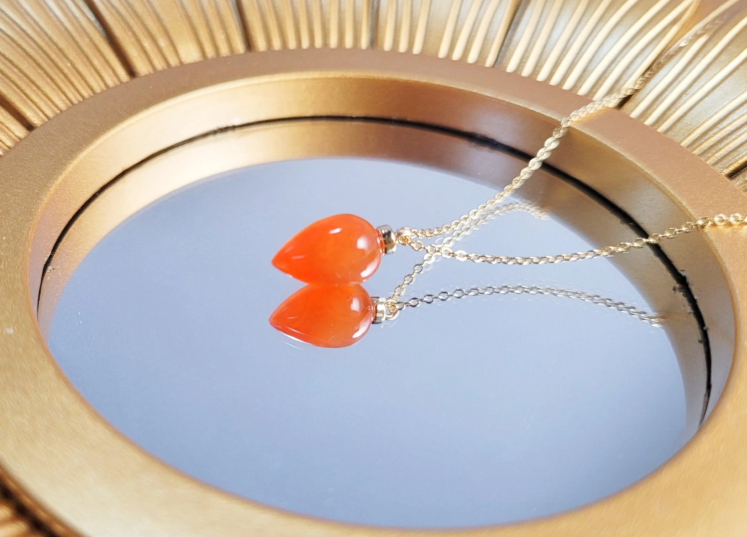 Carnelian Pendant Necklace
