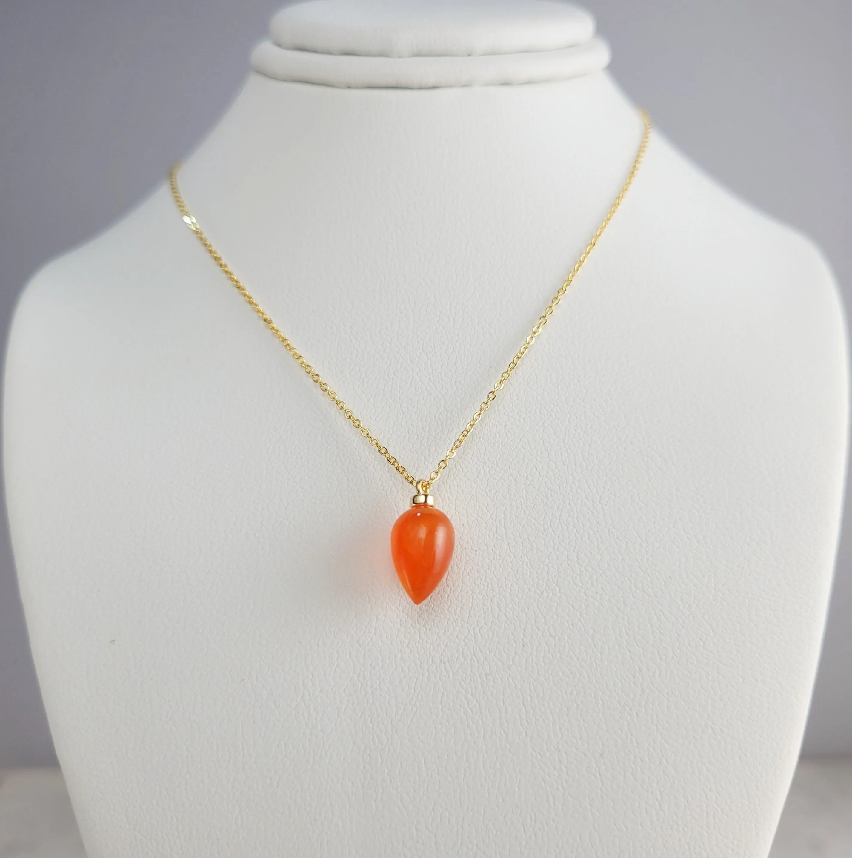 Carnelian Pendant Necklace