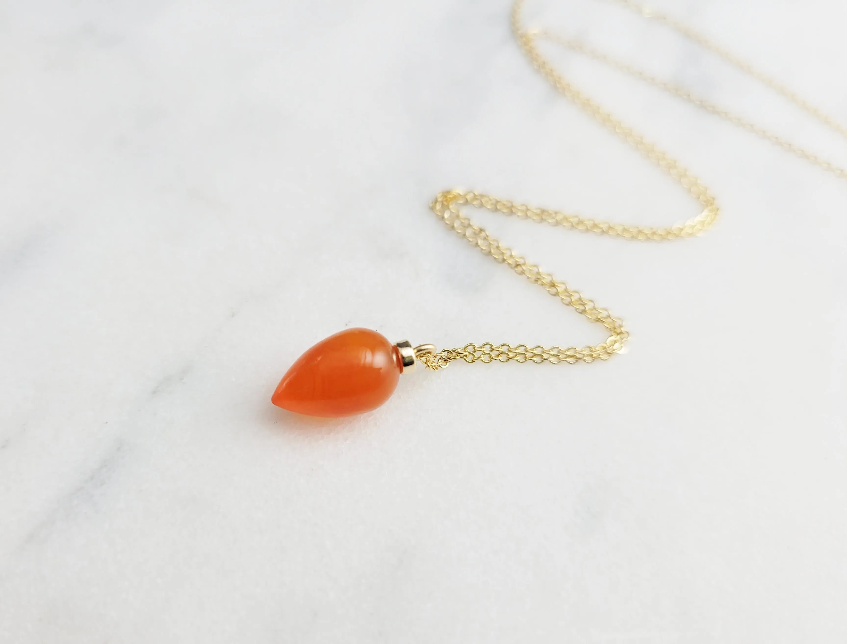 Carnelian Pendant Necklace