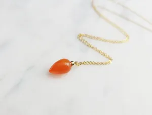 Carnelian Pendant Necklace