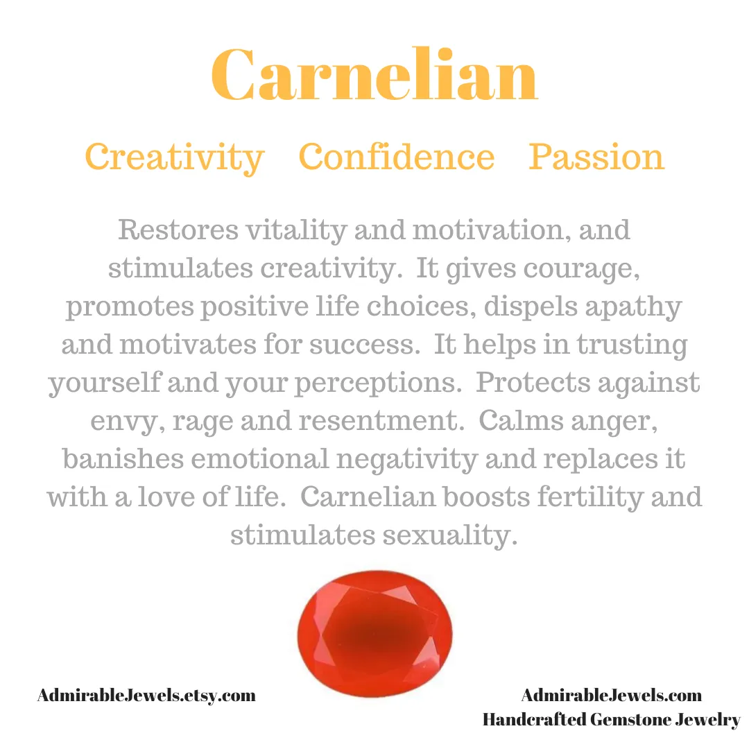 Carnelian Pendant Necklace