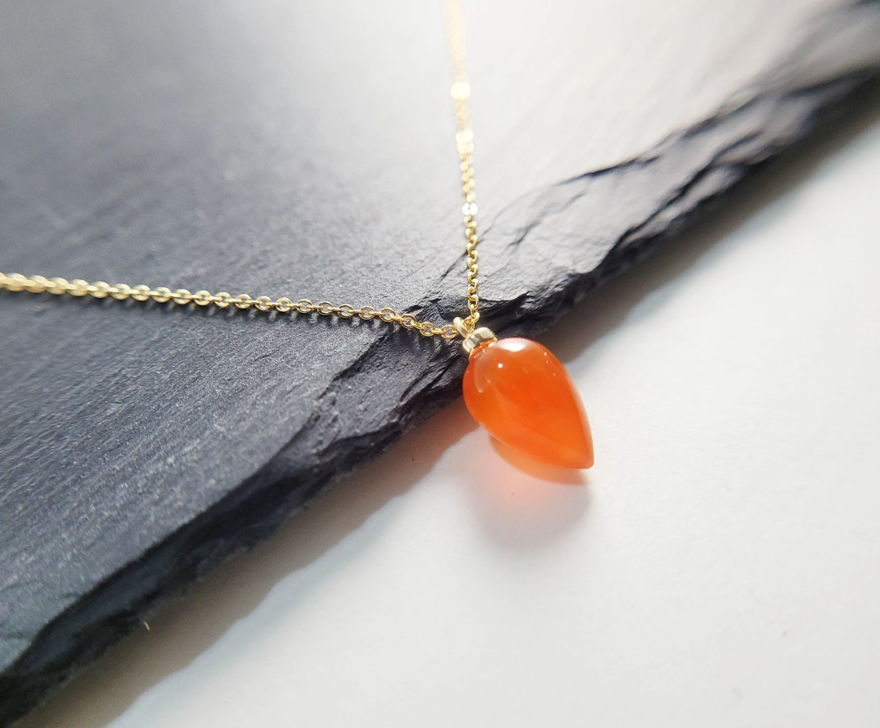Carnelian Pendant Necklace