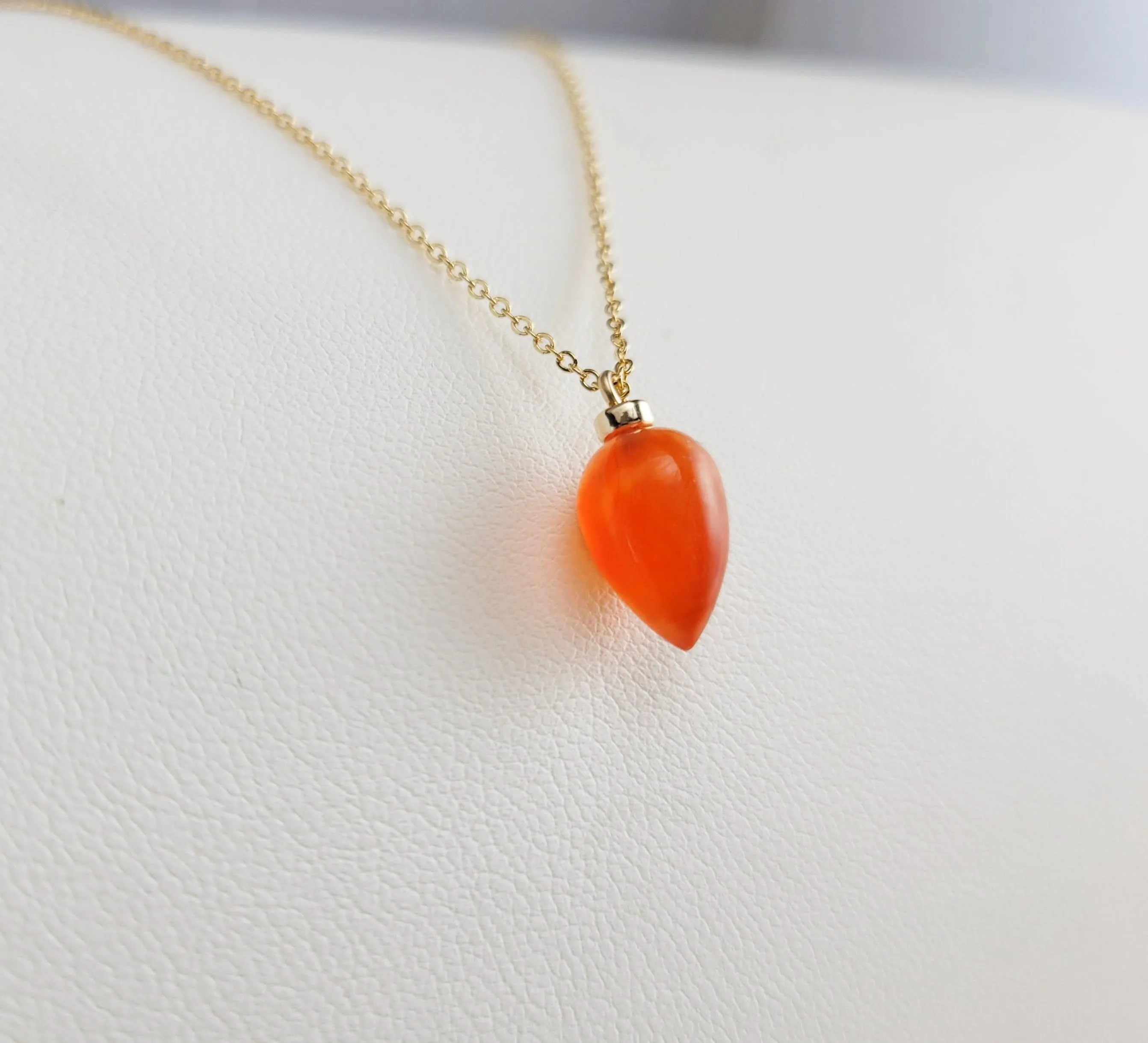 Carnelian Pendant Necklace