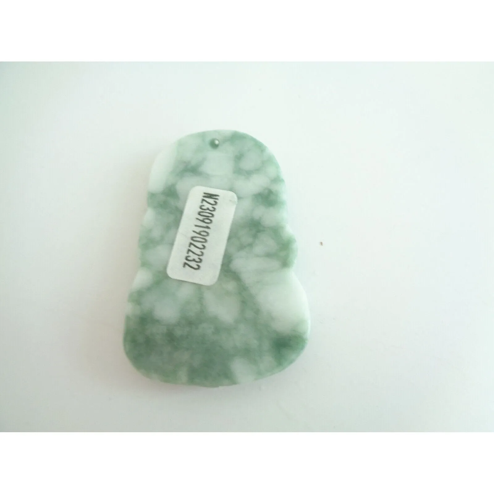 Certified Green Burma Natural Type A Jade Jadeite Carved Peacock Ruyi Pendant