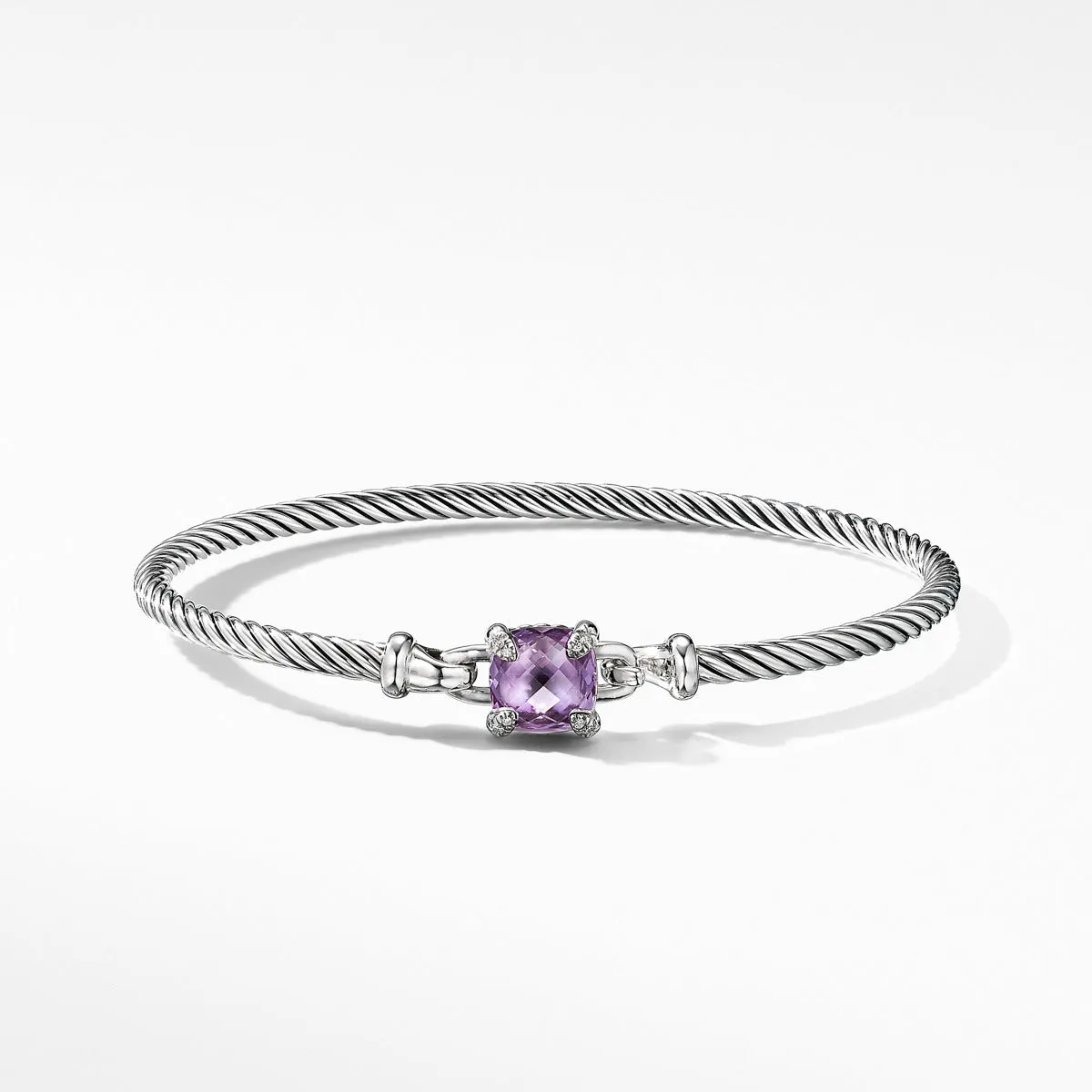 Chatelaine Bracelet with Amethyst and Diamonds