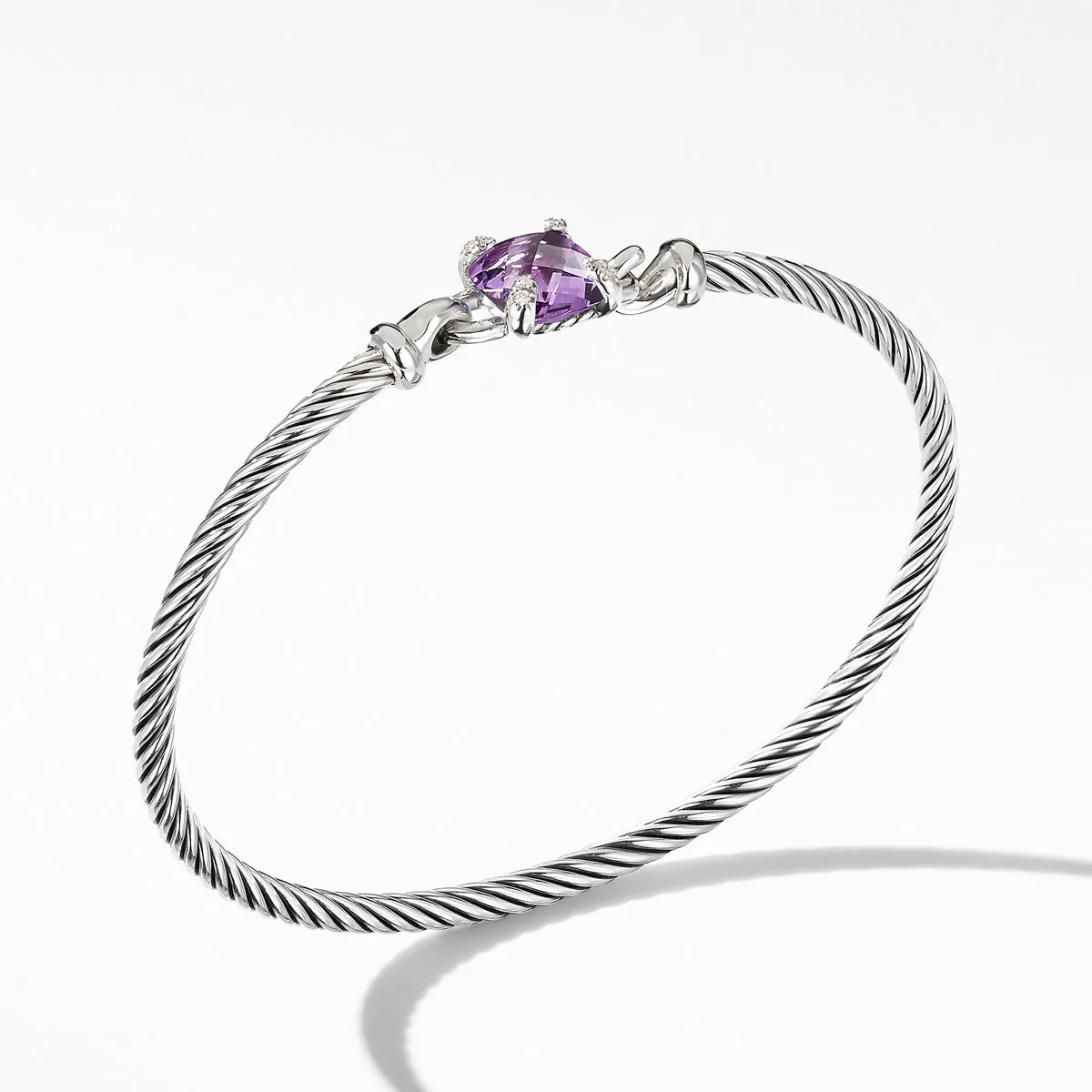 Chatelaine Bracelet with Amethyst and Diamonds