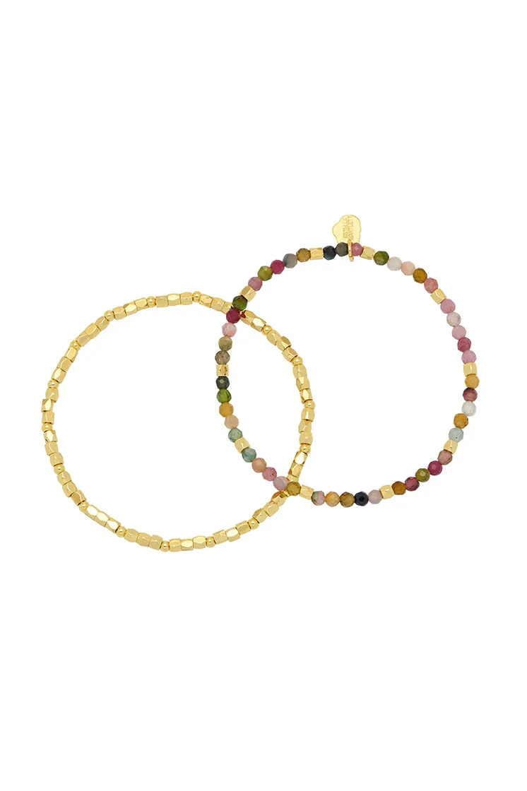 Coco and Gemstone Bracelet Set