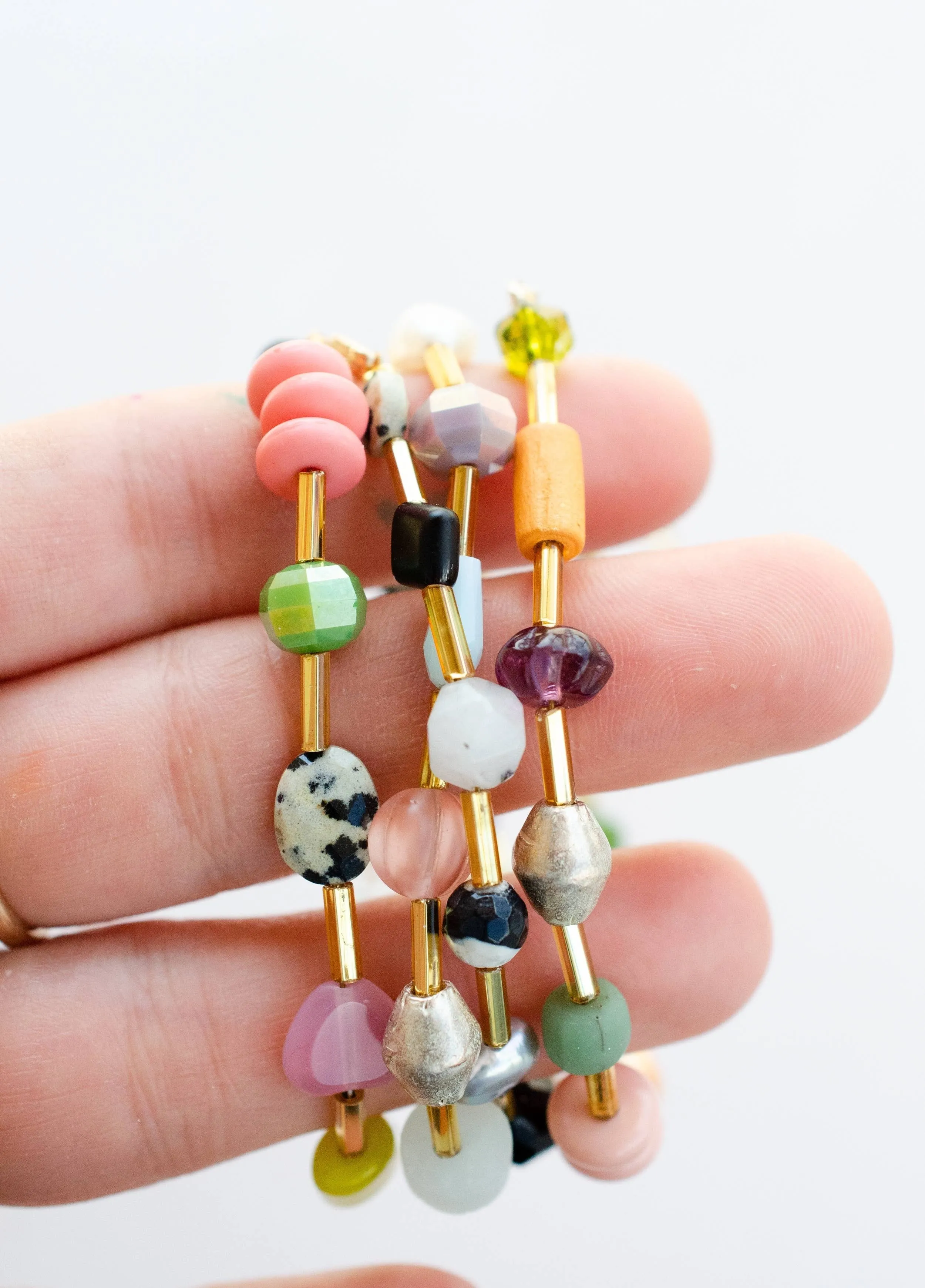 Colorful Beaded Clasp Bracelets