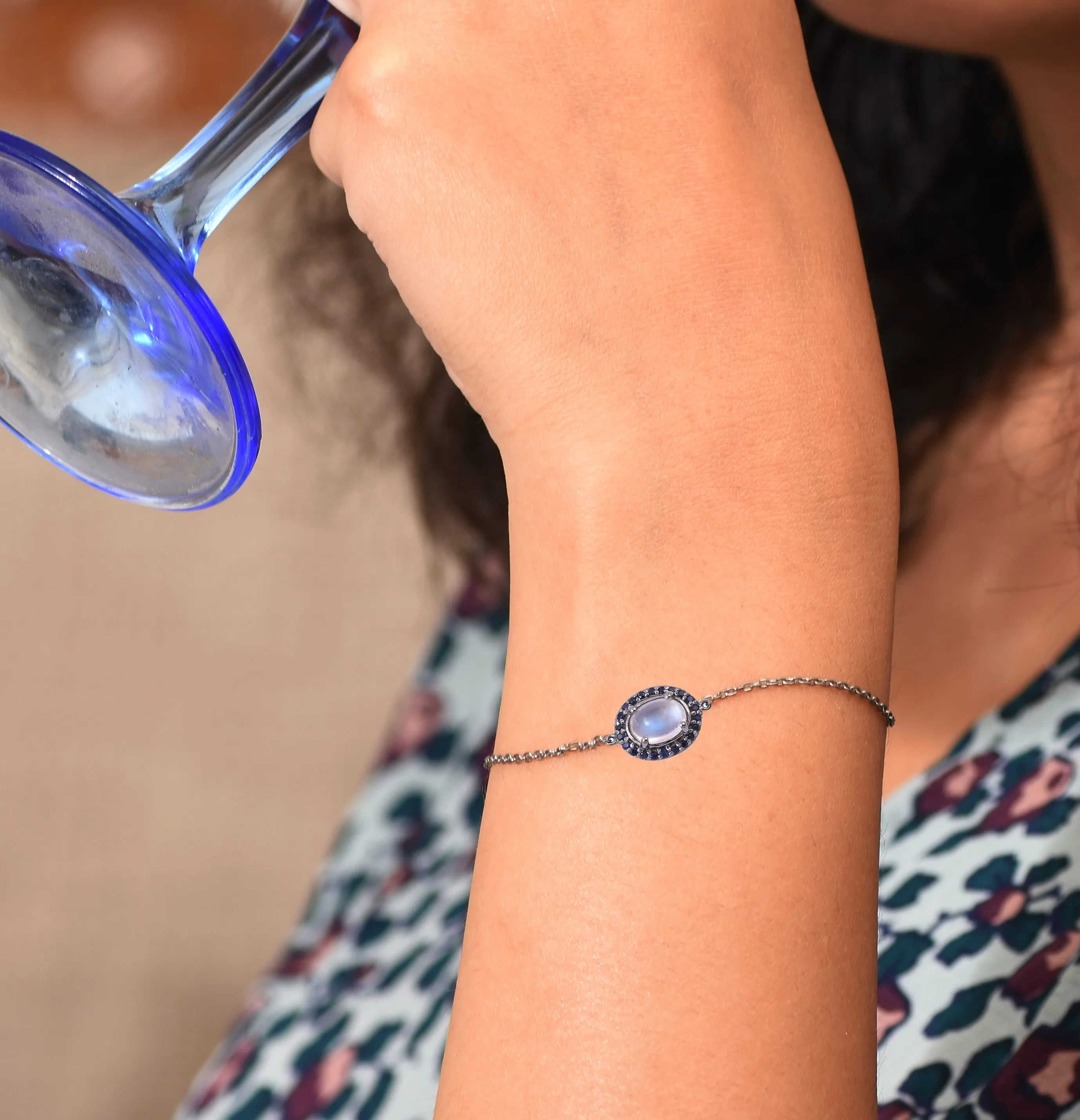 Colors Of Blue Charm Bracelet