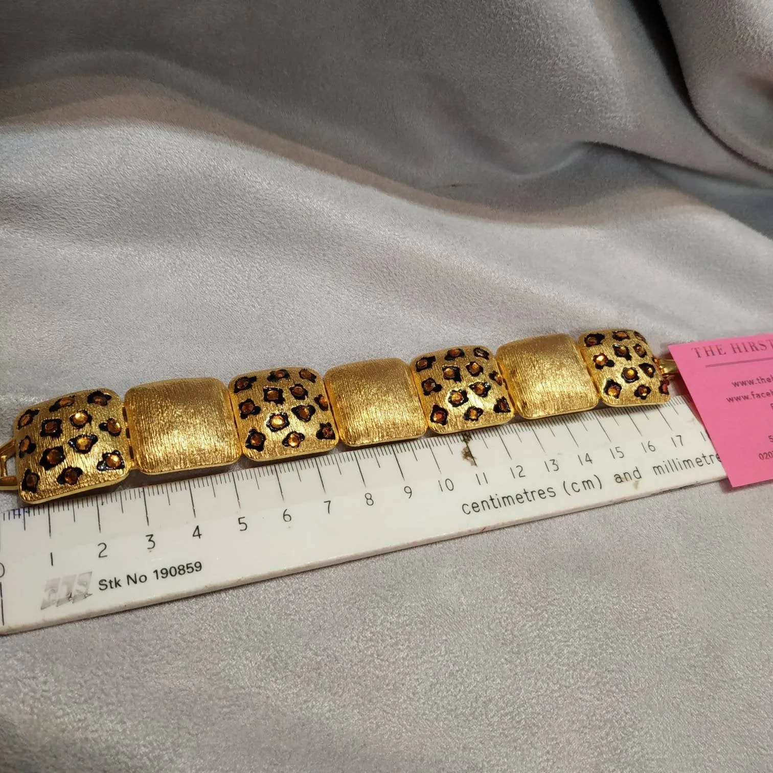 Craft Leopard print  Vintage Bracelet gold plated