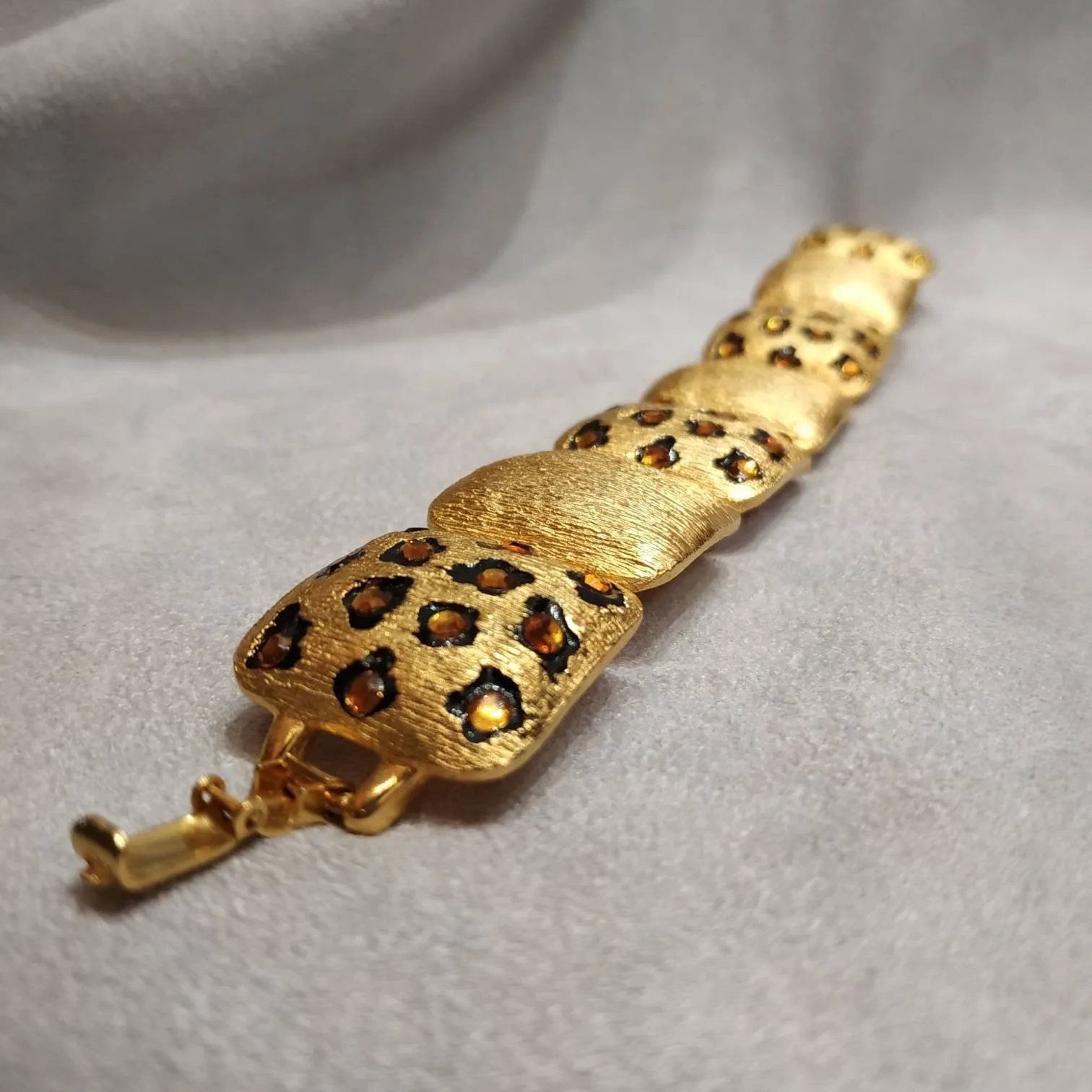 Craft Leopard print  Vintage Bracelet gold plated