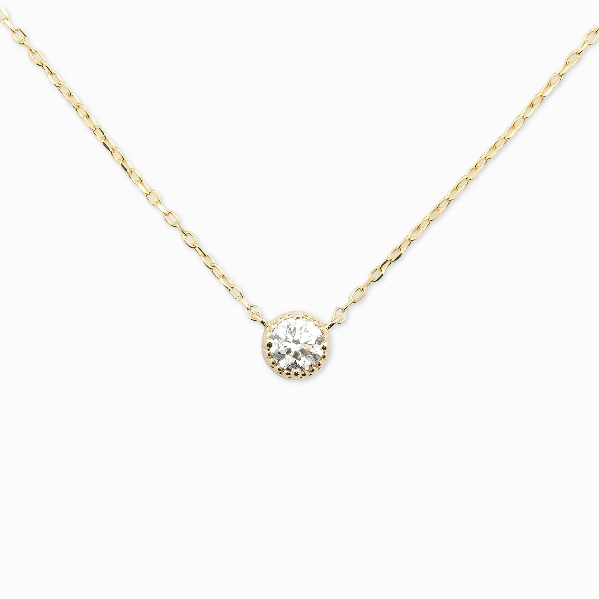 Dahlia 0.30ct GIA Certified Diamond Solitaire Necklace